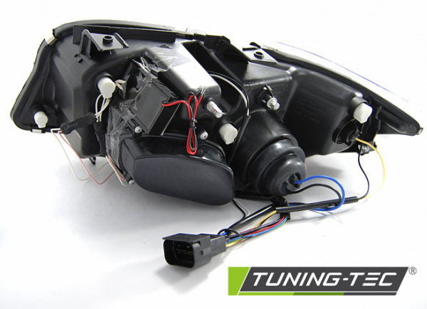 CCFL Angel Eyes Scheinwerfer für BMW 3er E90/E91 05-08 schwarz